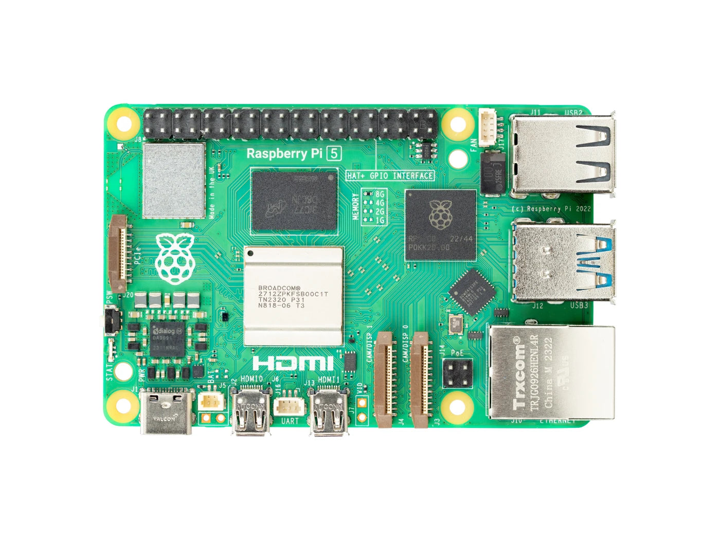 Raspberry Pi5 8GB 16GB 4GB 2GB Kit Laptop MIni PC Computer,2.4GHz 64bit Quad-core Arm Cortex-A76,Bluetooth5.0,BLE Wireless