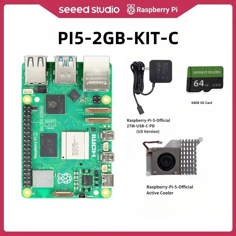 Raspberry Pi5 8GB 16GB 4GB 2GB Kit Laptop MIni PC Computer,2.4GHz 64bit Quad-core Arm Cortex-A76,Bluetooth5.0,BLE Wireless
